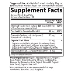 Dr. Formulated Vitamin D3 5,000 IU + Zinc - 30ct Tablets