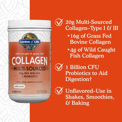 Wild Caught & Grass Fed Collagen Multi-Sourced - 9.52 oz Powder